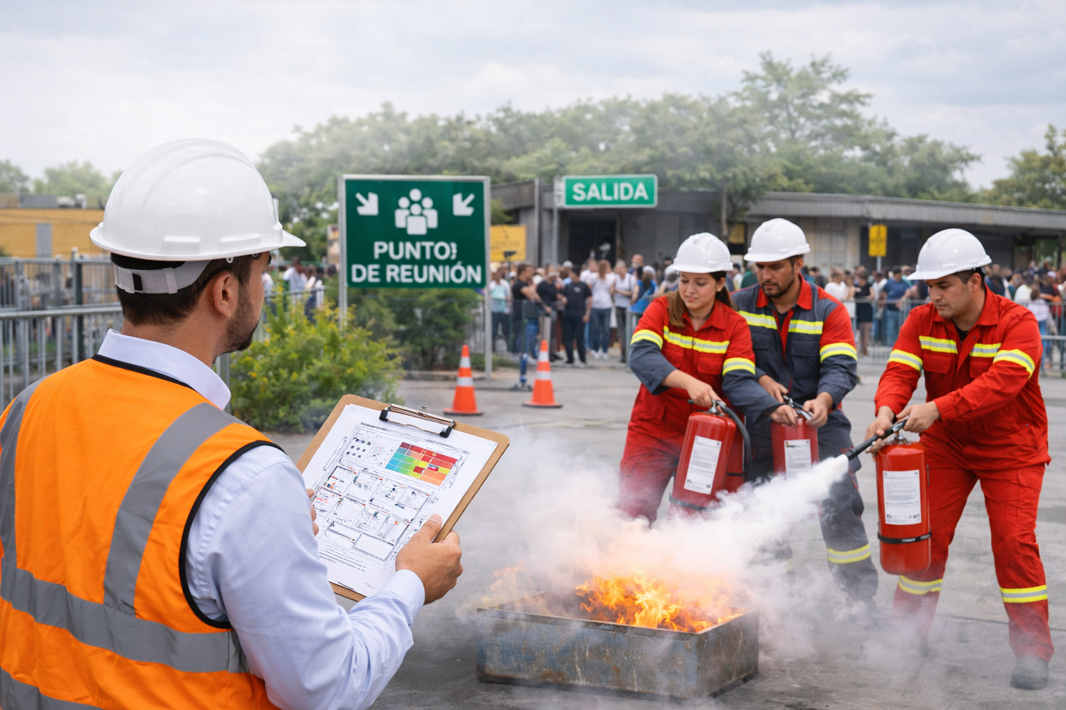 Programa Específico de Protección Civil en evento con brigadas y rutas de evacuación